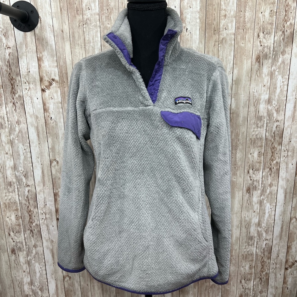 Patagonia Gray and Purple Women's‎ Jacket